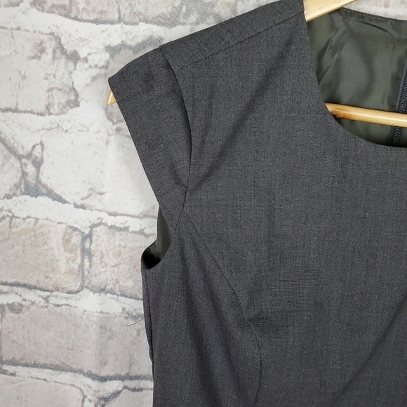 Mexx Career Sheath Dress Charcoal Gray Cap Sleeve Size 34 NWT Friends Classic - Picture 5 of 16